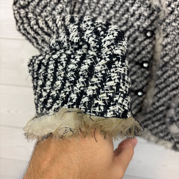 Rickie Freeman for Teri Jon Tweed Blazer Size 6 - Picture 2 of 15